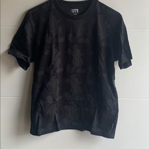 Men’s Uniqlo Mickey Mouse Black Tee